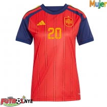 Camiseta España Pedri Gonzalez #20 Primera Equipación para mujer Mundial 2026 manga corta